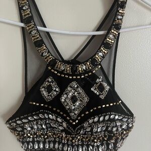 Sequin Hearts Two piece formal dress